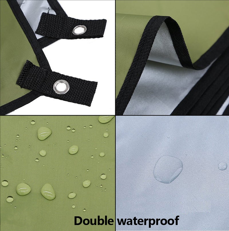 WoneNice 10x10 FT Waterproof Camping Tarp, Lightweight UV Protection Camping Cover for Tents, Beach, Picnics, Car and Adventure, Army Green - Image 4